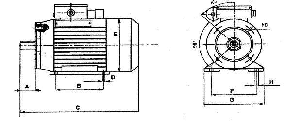 Electric motor draft